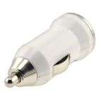 Сила миниых заряжателей автомобиля iPhone USB Яблока белая на iPhone 4 Яблока/4G/4S