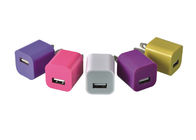 Заряжатель стены USB высокого выхода одиночный 5V 1A для Яблока, переключая цвета электропитания Multi